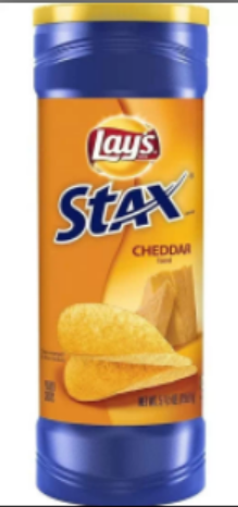 LAY'S STAX CHEDDAR POTATO CHIPS