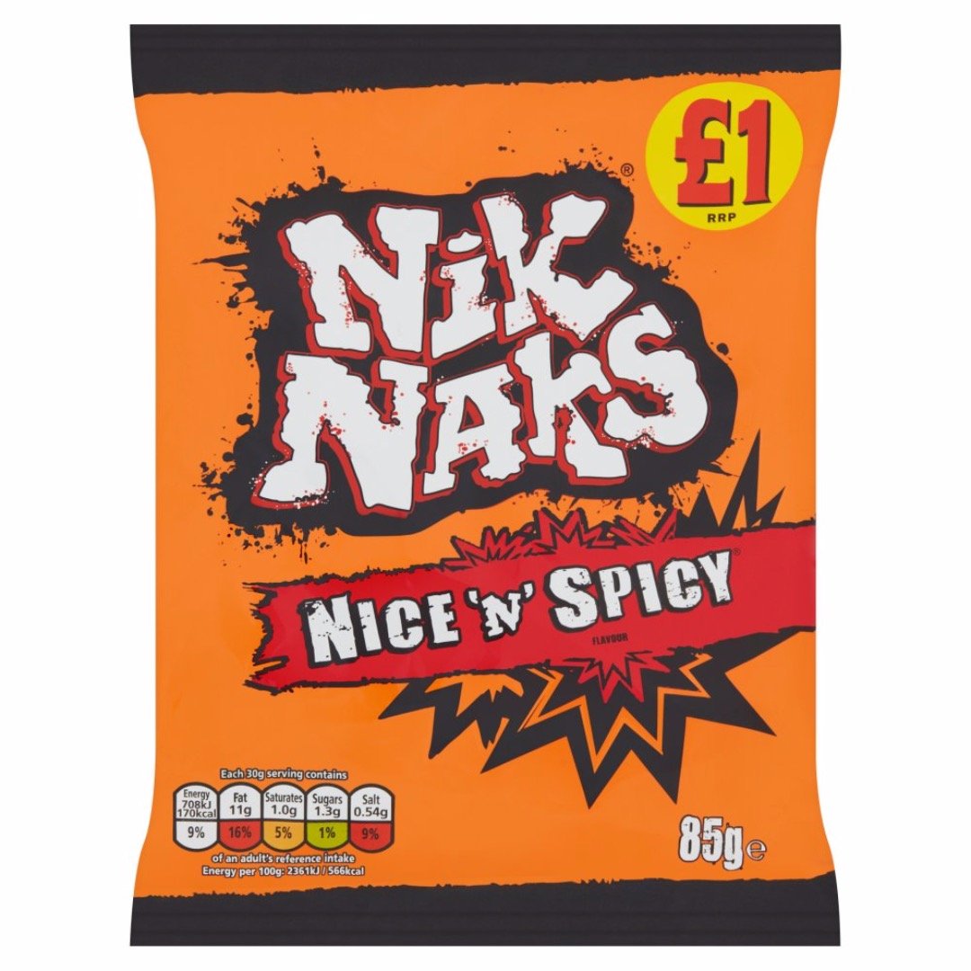 NIK NAKS NICE 'N' SPICY CORN STICKS