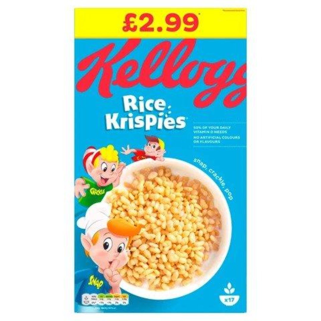 KELLOGG'S RICE KRISPIES CEREAL