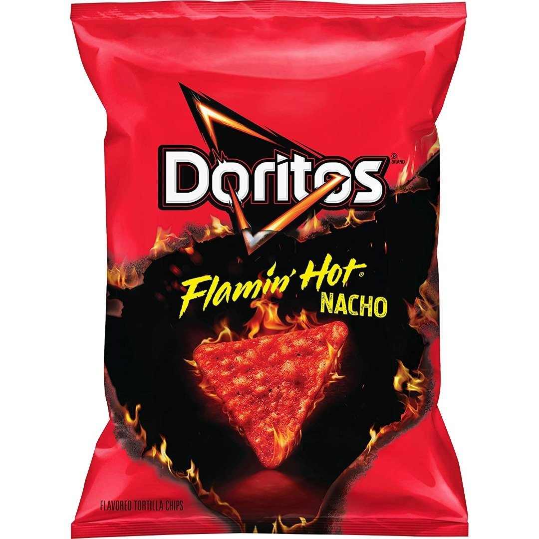 DORITOS FLAMIN HOT NACHO TORTILLA CHIPS