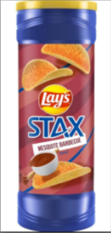 LAY'S STAX MESQUITE BARBECUE POTATO CRISPS