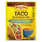 OLD EL PASO TACO SEASONING MIX 25% LESS SODIUM