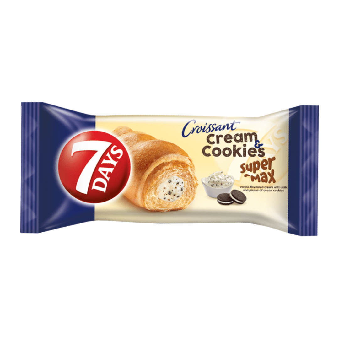 7 DAYS DOUBLE MAX COOKIES & CREAM CROISSANT