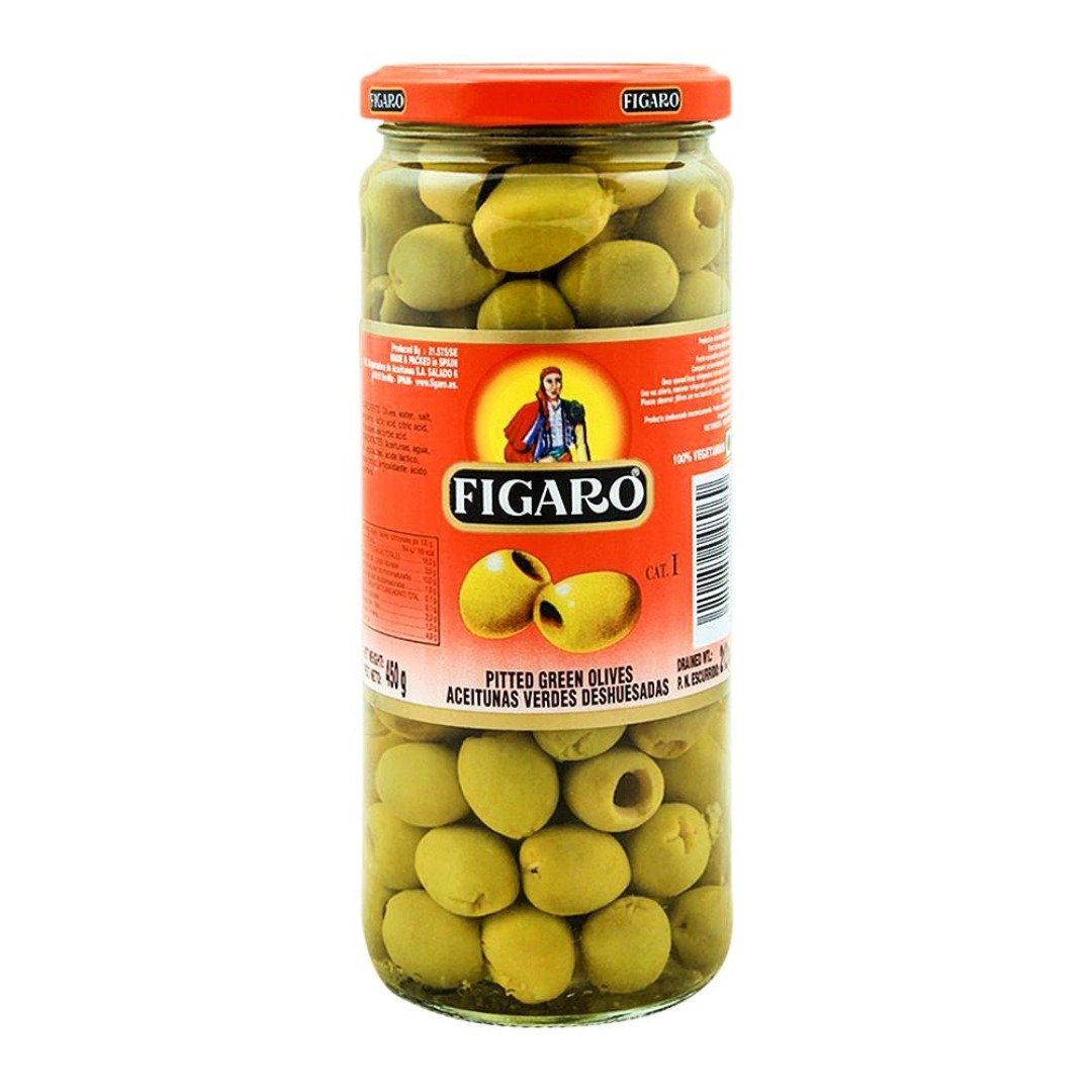 FIGARO PITTED GREEN OLIVES