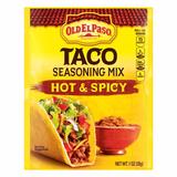 OLD EL PASO TACO SEASONING MIX HOT AND SPICY