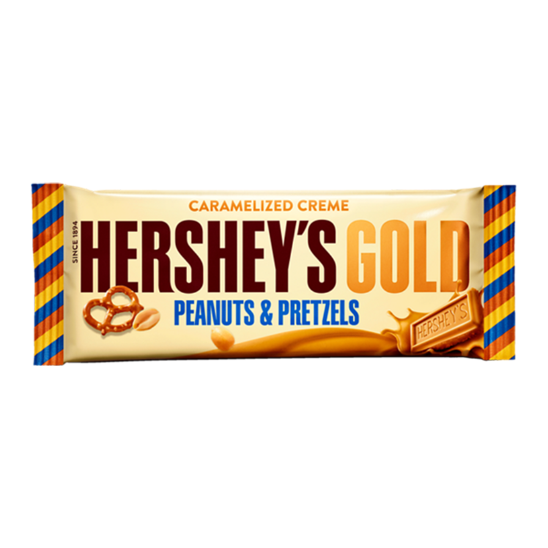 HERSHEY'S GOLD PEANUTS & PRETZELS