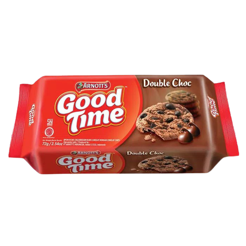 ARNOTTS GOOD TIME DOUBLE CHOC CHOCOCHIPS COOKIES