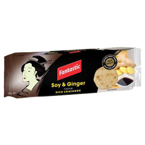 FANTASTIC SOY AND GINGER RICE CRACKERS
