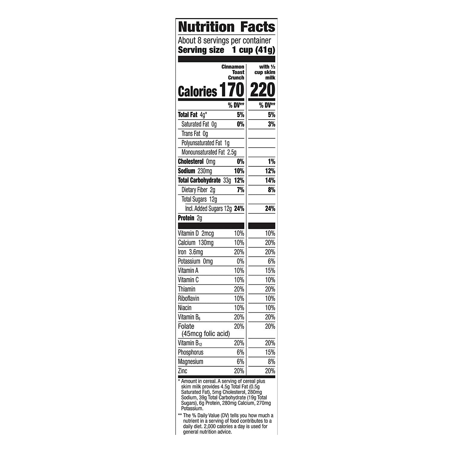 GENERAL MILLS CINNAMON TOAST CRUNCH CEREAL