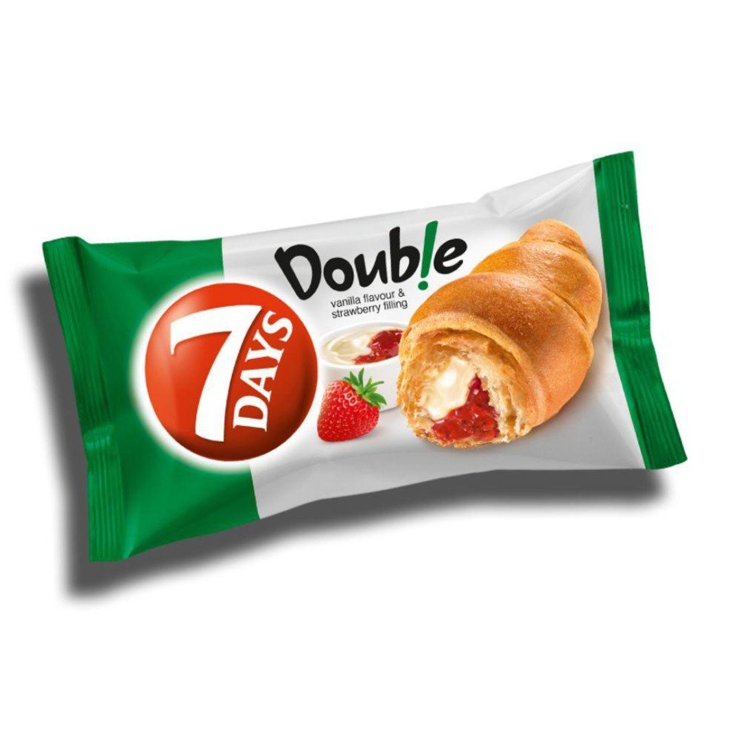 7 DAYS MAX CROISSANT VANILLA AND STRAWBERRY