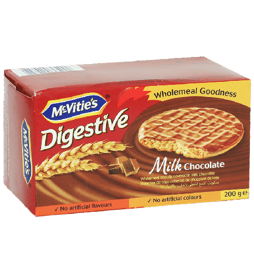 MCVITIE'S DIGESTIVES MILK CHOCOLATE BISCUITS