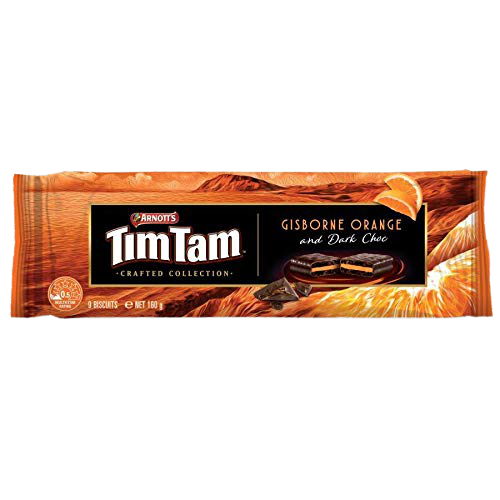 ARNOTT'S TIM TAM GISBORNE ORANGE DARK & CHOCOLATE BISCUIT