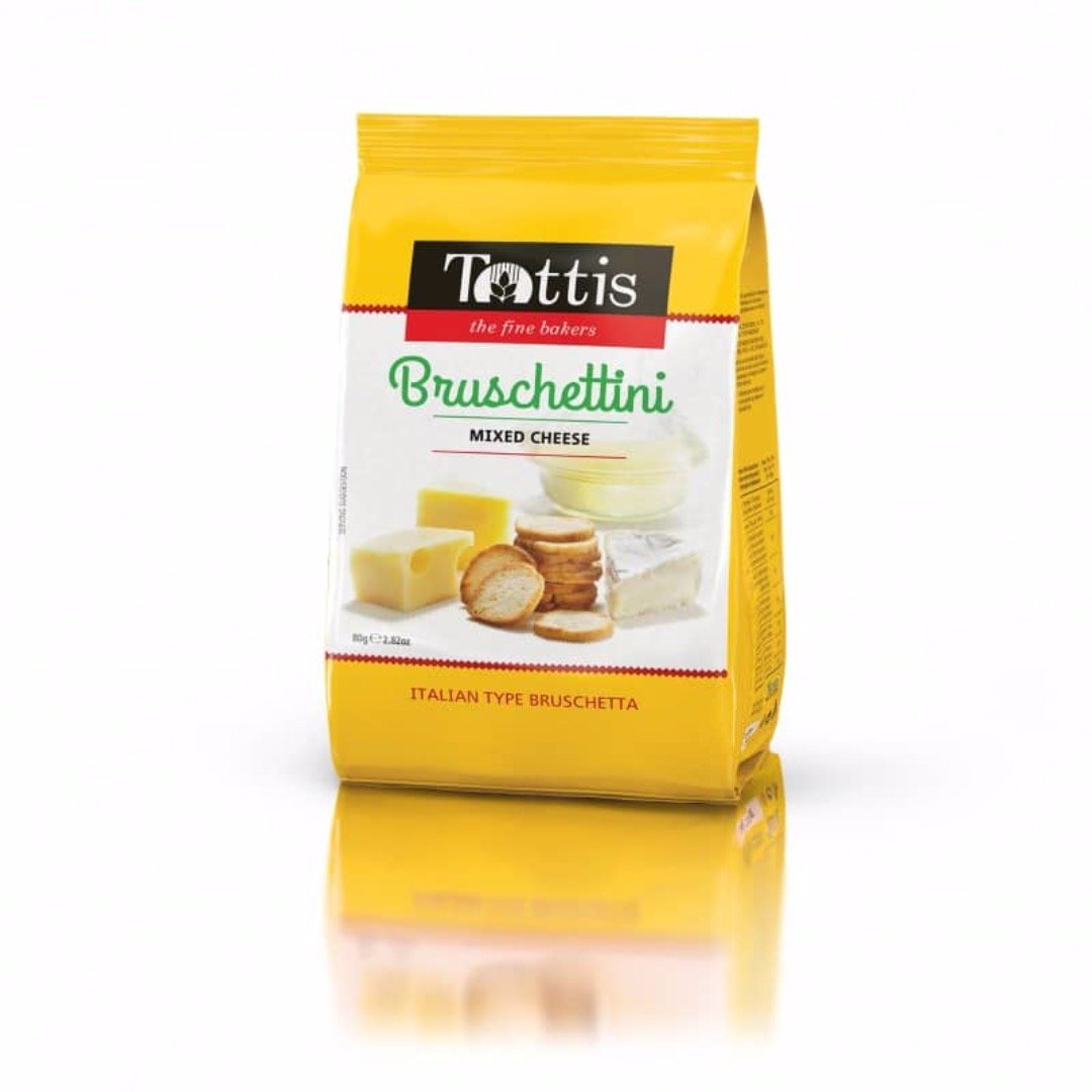 TOTTIS BRUSCHETTINI MIXED CHEESE