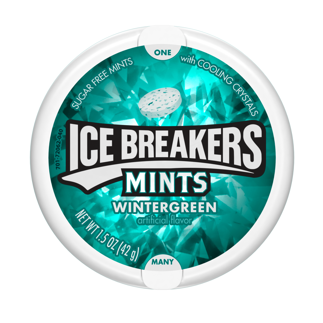 ICE BREAKERS WINTERGREEN FLAVORED MINTS