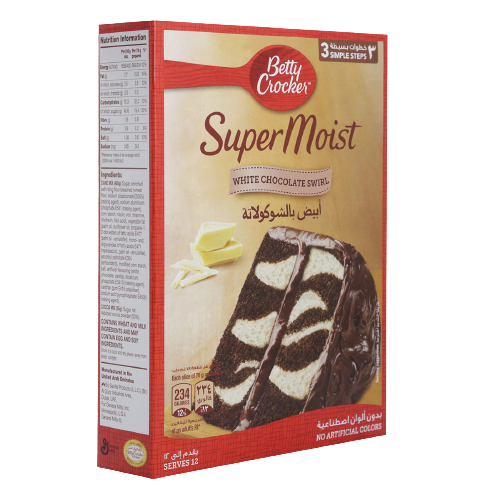 Betty Crocker Super Moist White Chocolate Swirl Mix
