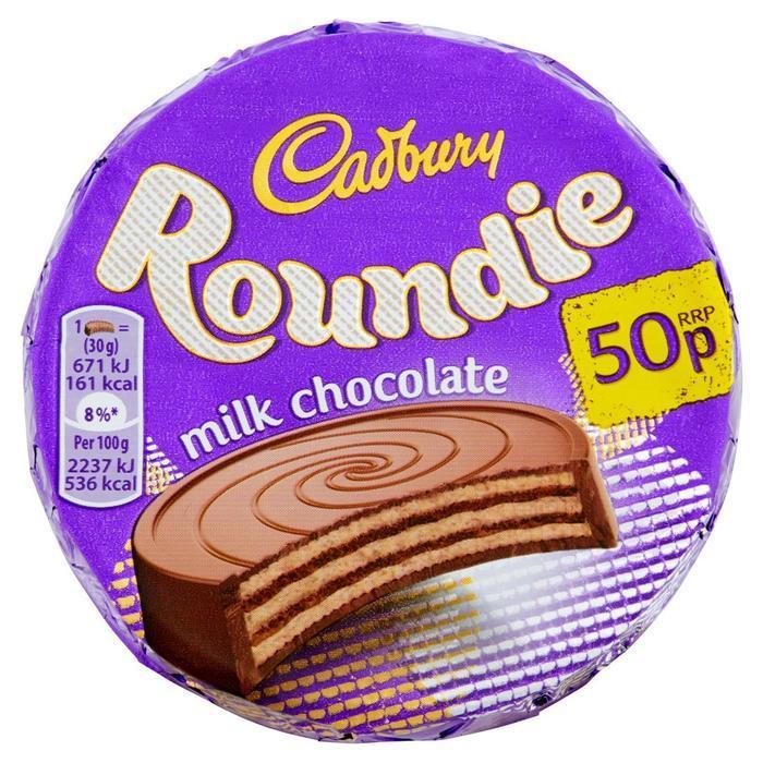 CADBURY ROUNDIE MILK CHOCOLATE WAFER BISCUIT