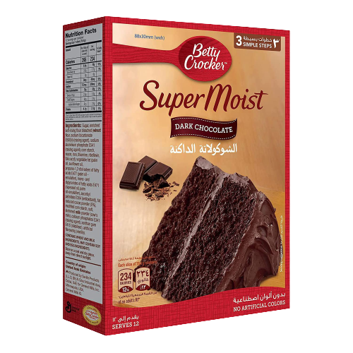 Betty Crocker Super Moist Dark Chocolate Mix
