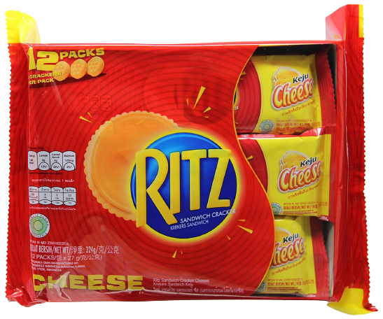 RITZ CRACKERS CHEESE SANDWICH BIG PACK OF 12