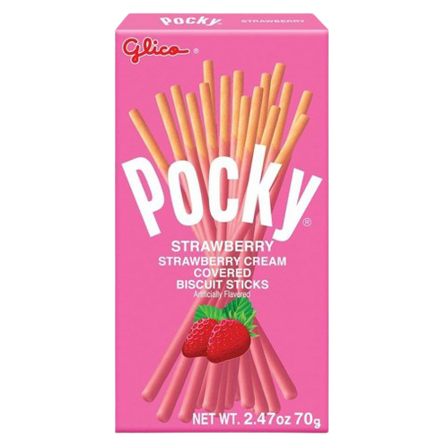 POCKY STRAWBERRY COVERED BISCUIT STICKS
