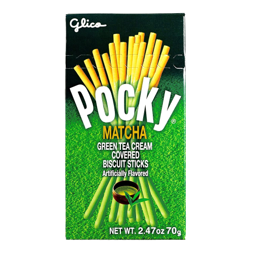 POCKY MATCHA GREEN TEA CREAM COVERED BISCUIT STICKS