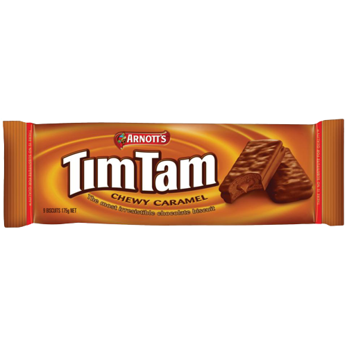 ARNOTT'S TIM TAM CHEWY CARAMEL BISCUIT